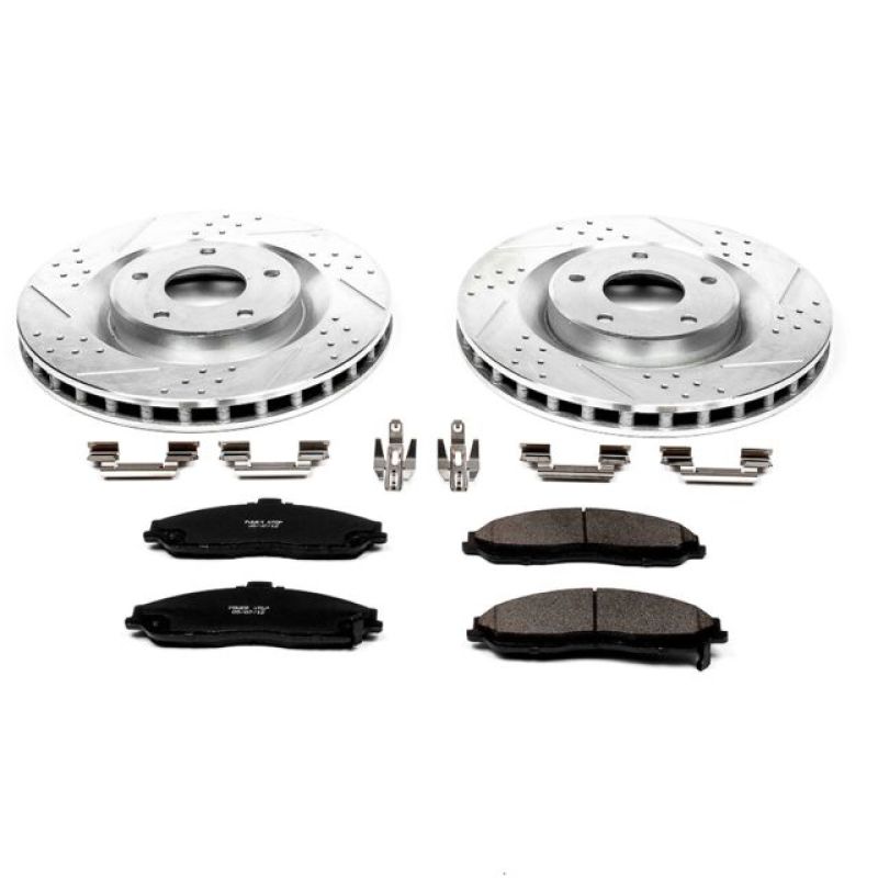 Power Stop K1417 Z23 Evolution Brake Kit Front NEW