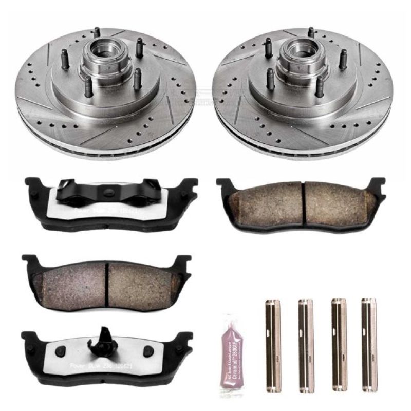 Power Stop 97-00 Ford F-150 Front Z36 Truck & Tow Brake Kit - K1865-36