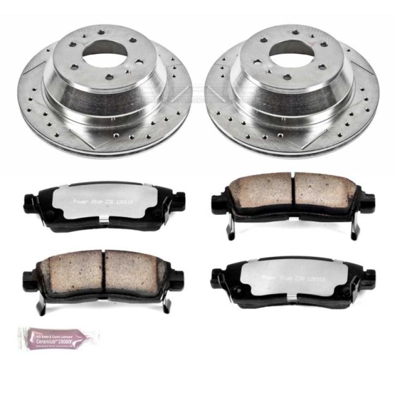 Power Stop K2050-36 Disc Brake Pad & Rotor For SSR Trailblazer EXT Envoy 2002-09