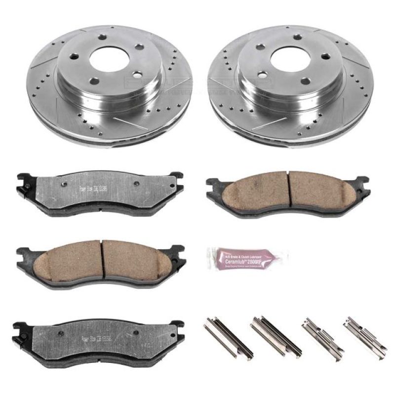 Power Stop 04-06 Dodge Durango Front Z36 Truck & Tow Brake Kit - K2165-36
