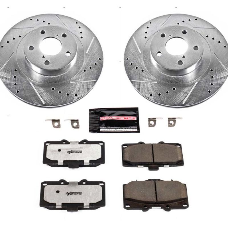 Power Stop 06-07 Subaru Impreza Front Z26 Street Warrior Brake Kit - K2367-26