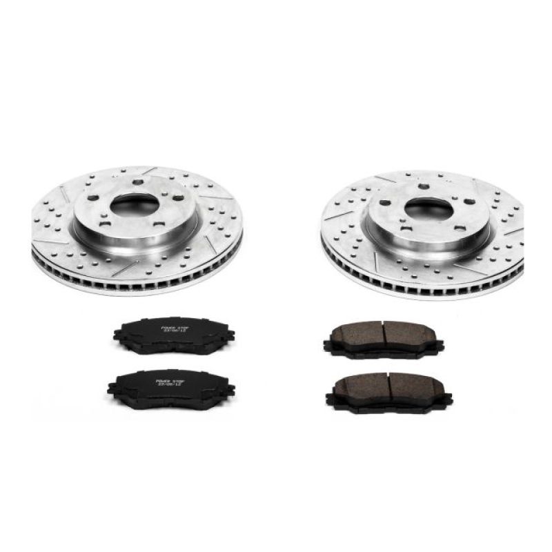 PowerStop K258 Z23 Evolution Sport Brake Upgrade Kit For 12-17 Toyota Prius V - K258