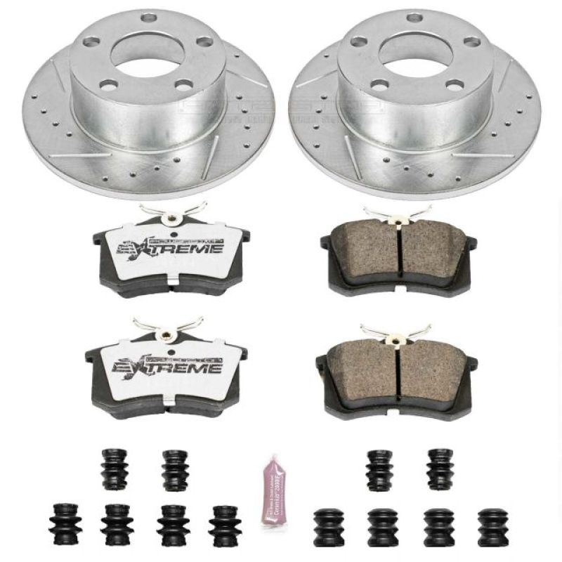 Power Stop 98-04 Audi A6 Rear Z26 Street Warrior Brake Kit - K515-26
