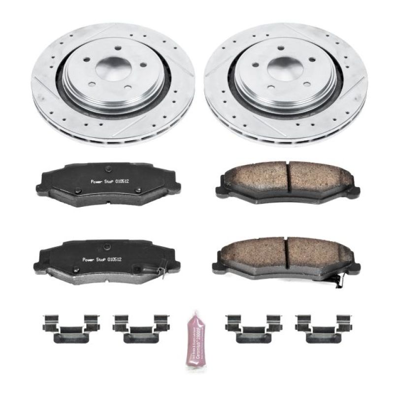 Power Stop 06-09 Cadillac XLR Rear Z23 Evolution Sport Brake Kit - K5159