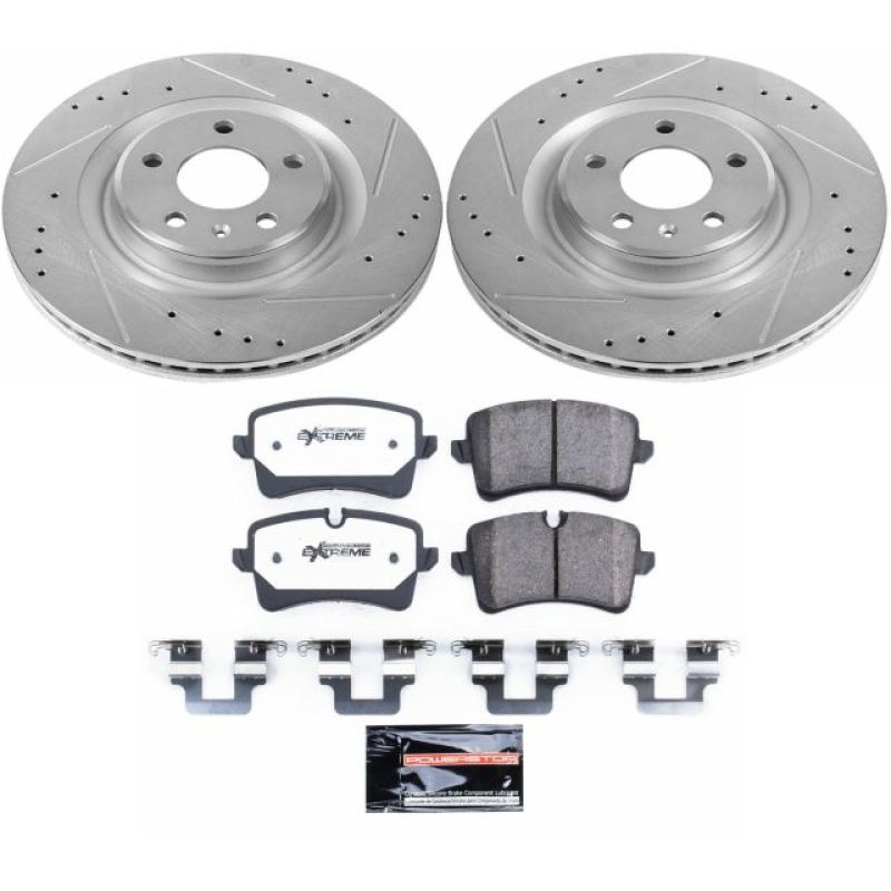 Power Stop 14-18 Audi A6 Rear Z26 Street Warrior Brake Kit - K6139-26