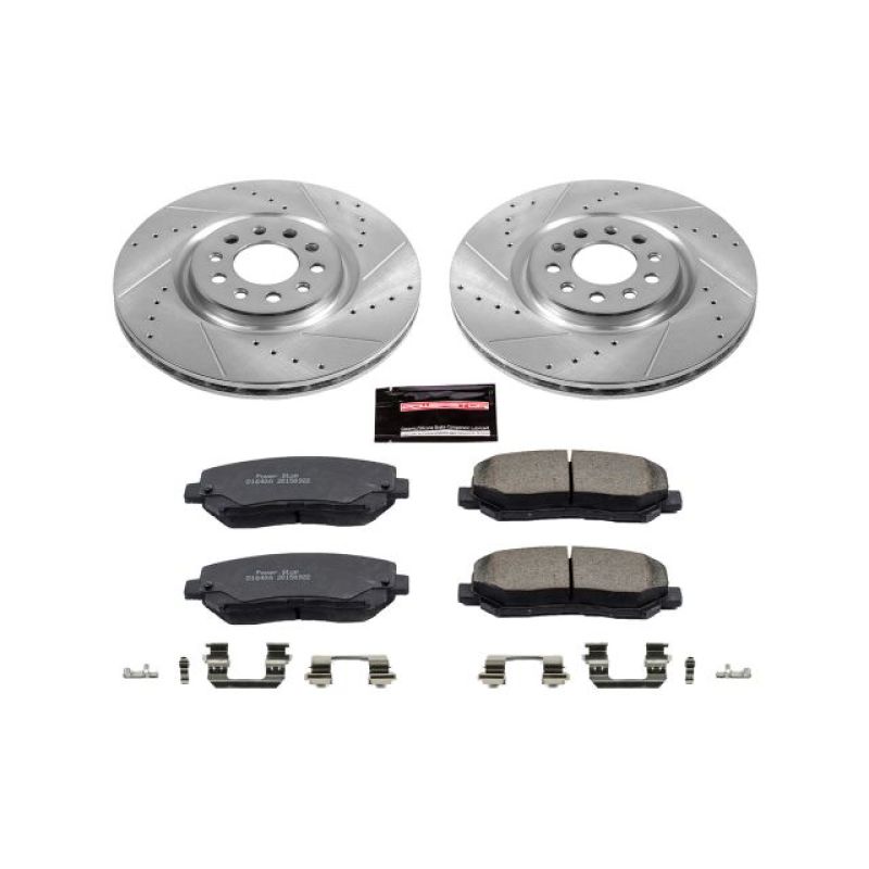 Power Stop K6538 Z23 Evolution Brake Kit Front NEW
