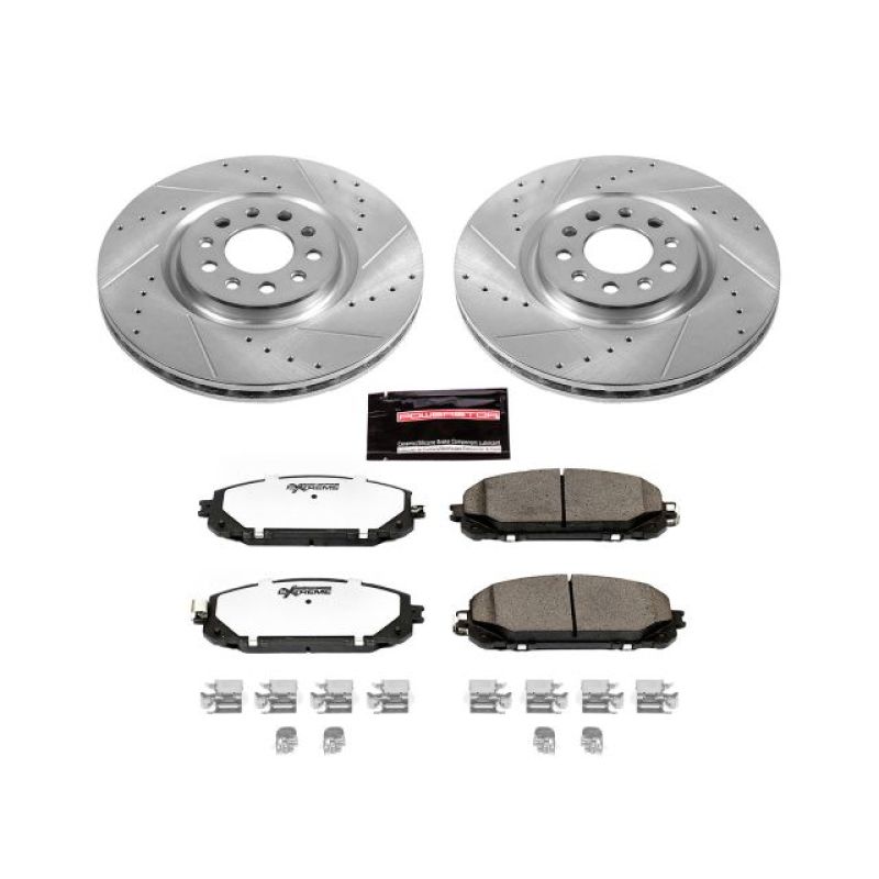 Power Stop 14-16 Jeep Cherokee Front Z36 Truck & Tow Brake Kit - K6540-36