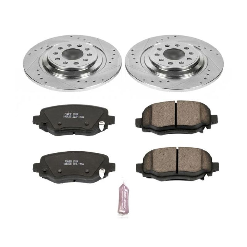 Power Stop 14-19 Jeep Cherokee Rear Z23 Evolution Sport Brake Kit - K6542