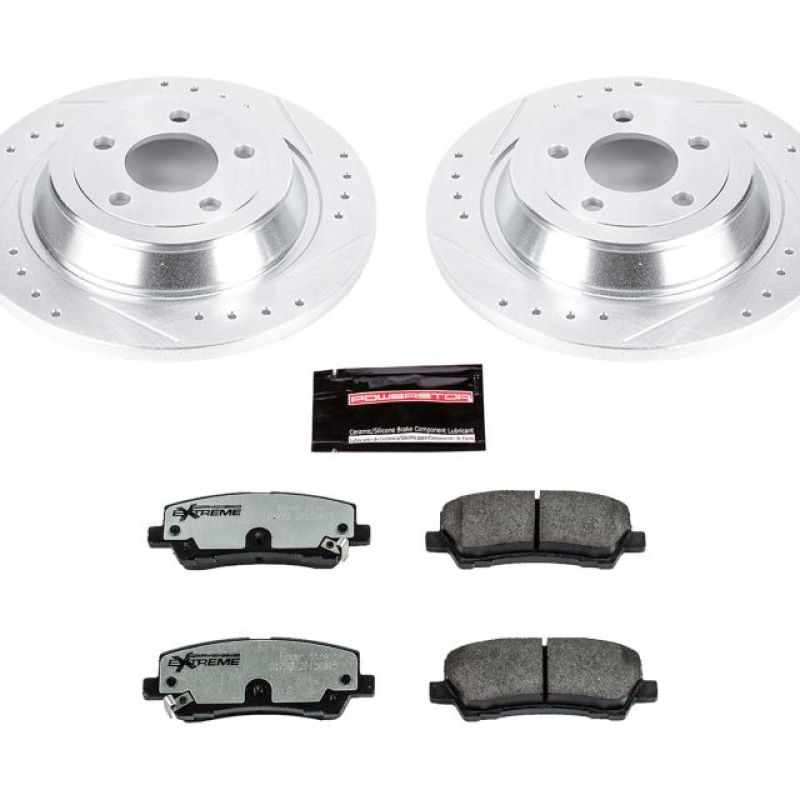Power Stop 15-19 Ford Mustang Rear Z26 Street Warrior Brake Kit - K6813-26