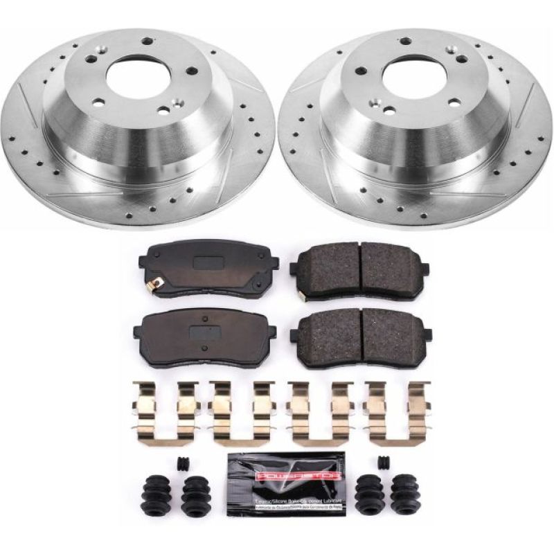 Power Stop 15-19 Kia Sedona Rear Z23 Evolution Sport Brake Kit - K7213