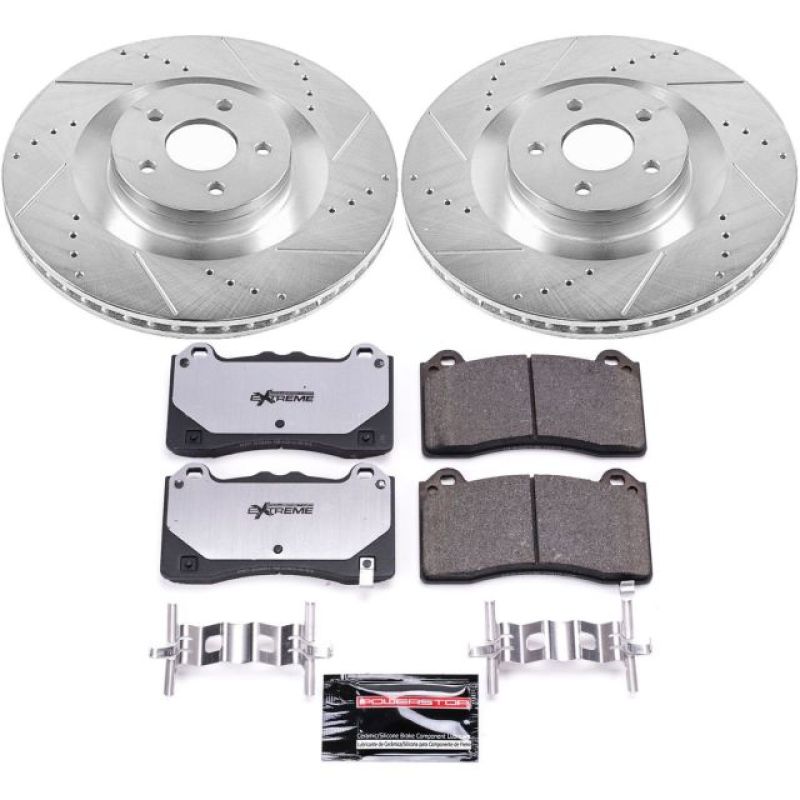 Power Stop 16-18 Ford Focus Front Z26 Street Warrior Brake Kit - K7318-26