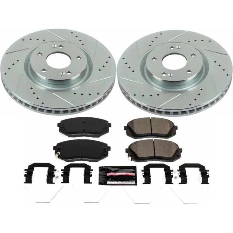 Power Stop 17-19 Hyundai Sonata Front Z23 Evolution Sport Brake Kit - K7509