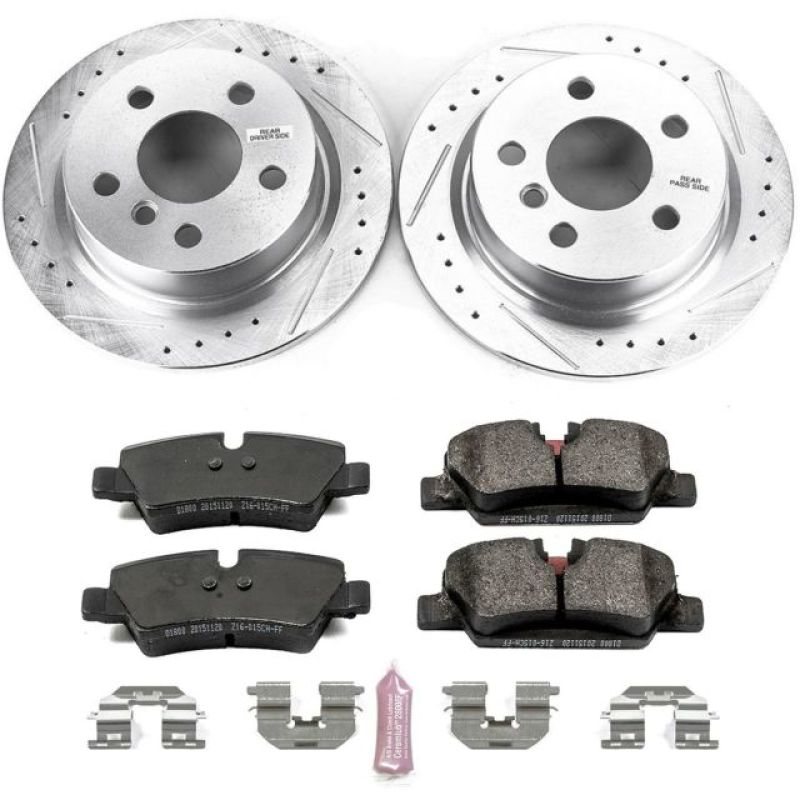 Power Stop 14-19 Mini Cooper Rear Z23 Evolution Sport Brake Kit - K7750