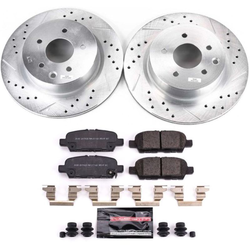 Power Stop 18-19 Nissan 370Z Rear Z23 Evolution Sport Brake Kit - K8062