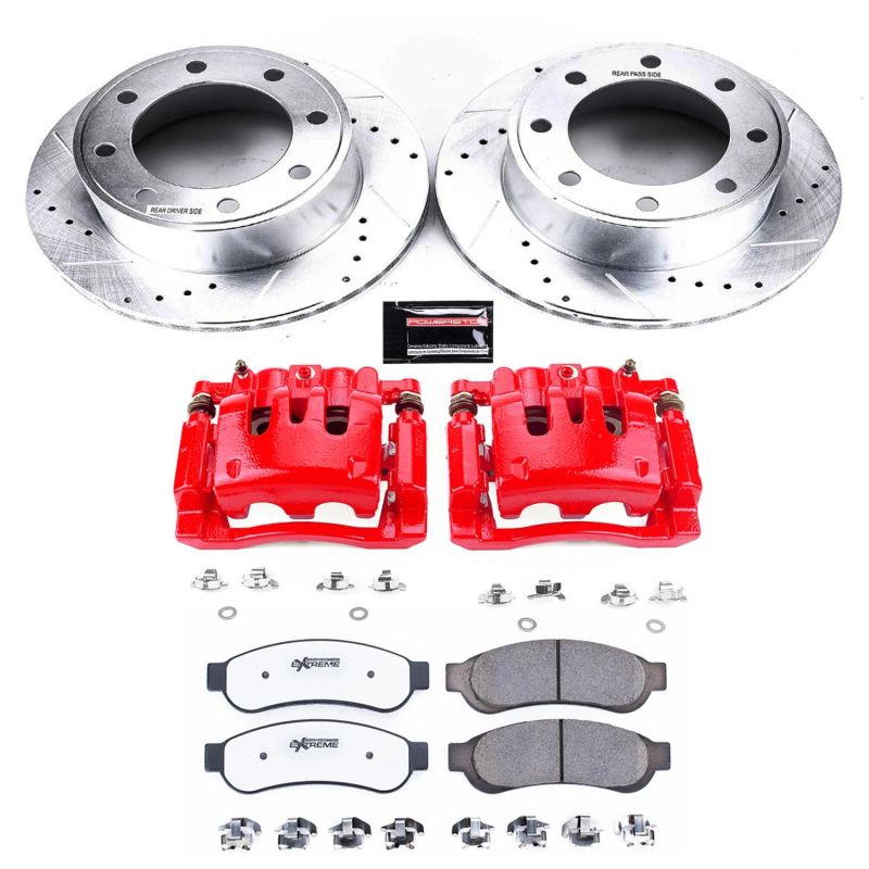 Power Stop 10-12 Ford F-250 Super Duty Rear Z36 Truck & Tow Brake Kit w/Calipers - KC5578-36
