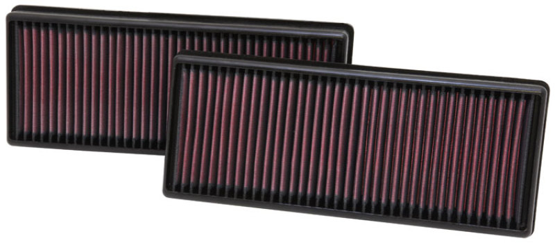 K&N Replacement Air Filter 12.563in O/S Length x 5.25in O/S Width x 1.625in H (Inc 2 Filters) - 33-2474