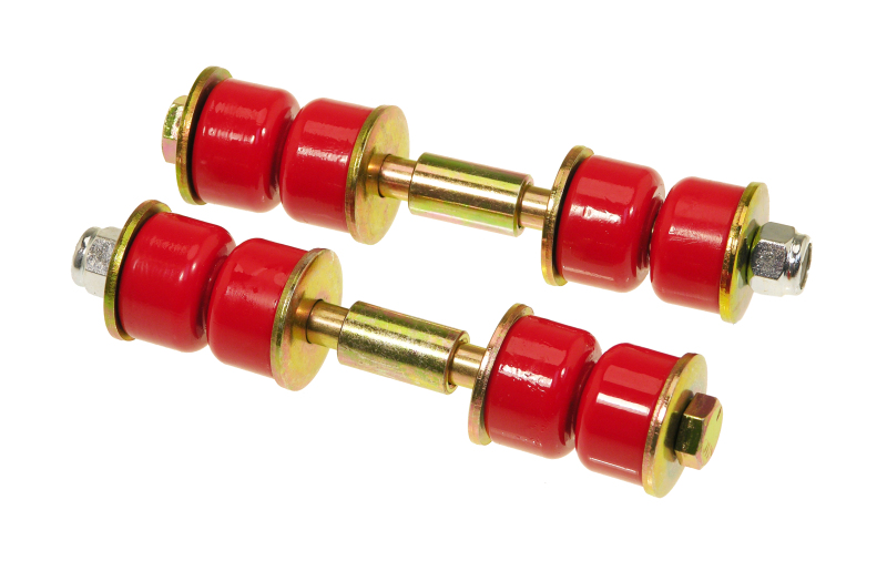 Prothane Universal End Link Set - 2 5/8in Mounting Length - Red - 19-403