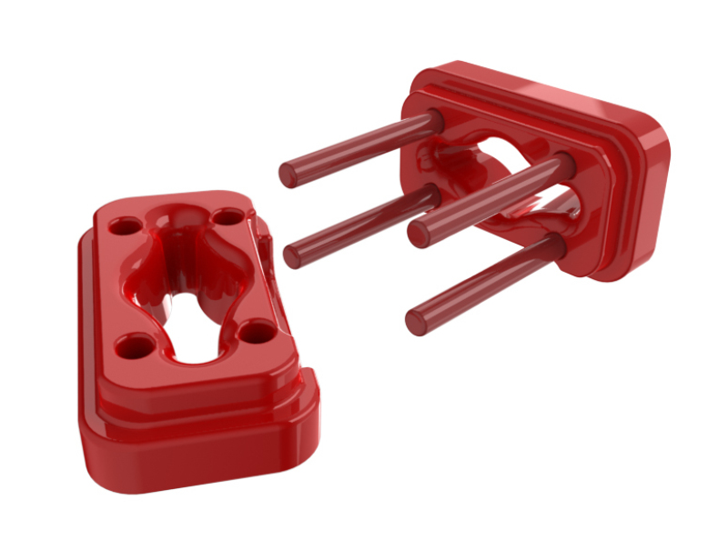 Prothane Dodge Ram 5.9 Cummins Motor Mount Insert Kit - Red - 4-508