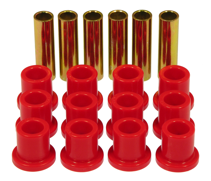 Prothane 57-72 Ford F100/F150 Rear Spring & Shackle Bushings - Red - 6-1001