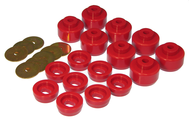 Prothane 7-148 Red Body Mount Bushings For 99-07 Chevy Silverado 1500 NEW