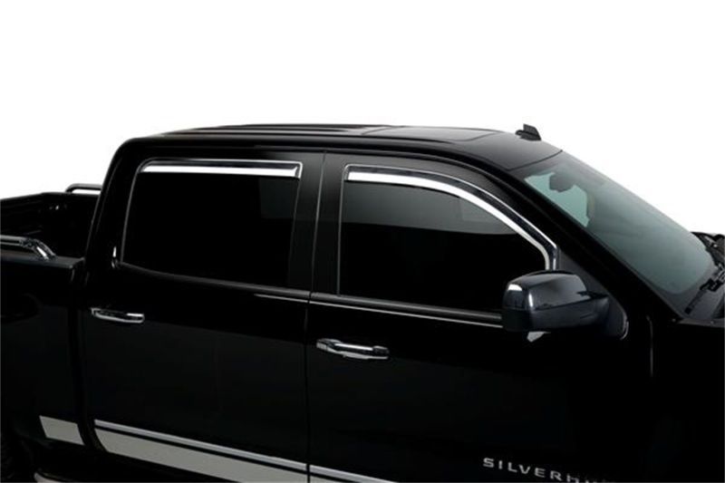 Putco 14-18 Chevy Silverado LD - 4 Door - Crew Cab Element Chrome Window Visors - 480440