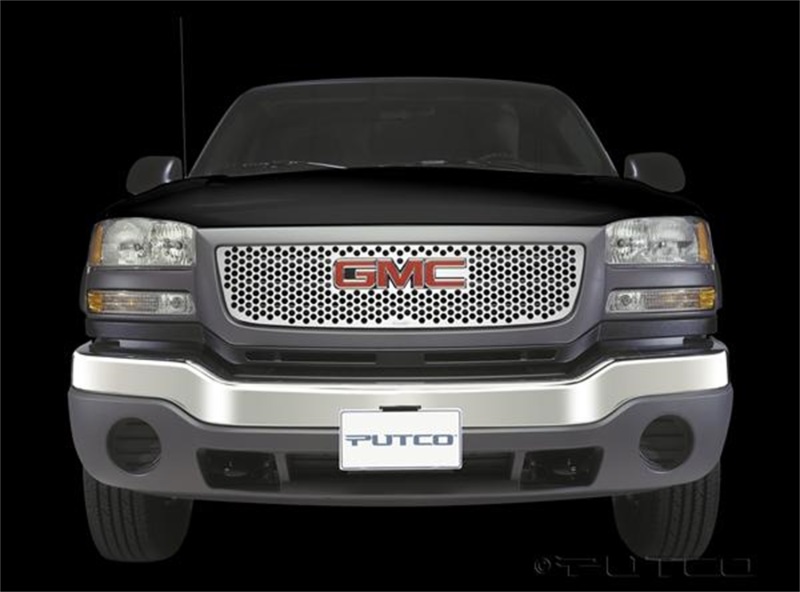 Putco 84138 Punch Grille Insert; Stainless Steel; w/Logo Cutout