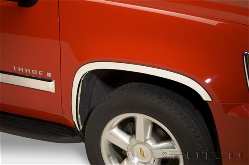 Putco 97158 Fender Trim; Stainless; Full For 11-13 Yukon XL 1500