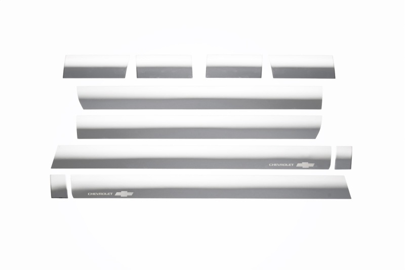 Putco 14-18 Chevy Silv LD - Crew Cab - 6.5in Bed - 10pcs Stainless Steel Rocker Panels - 9751225