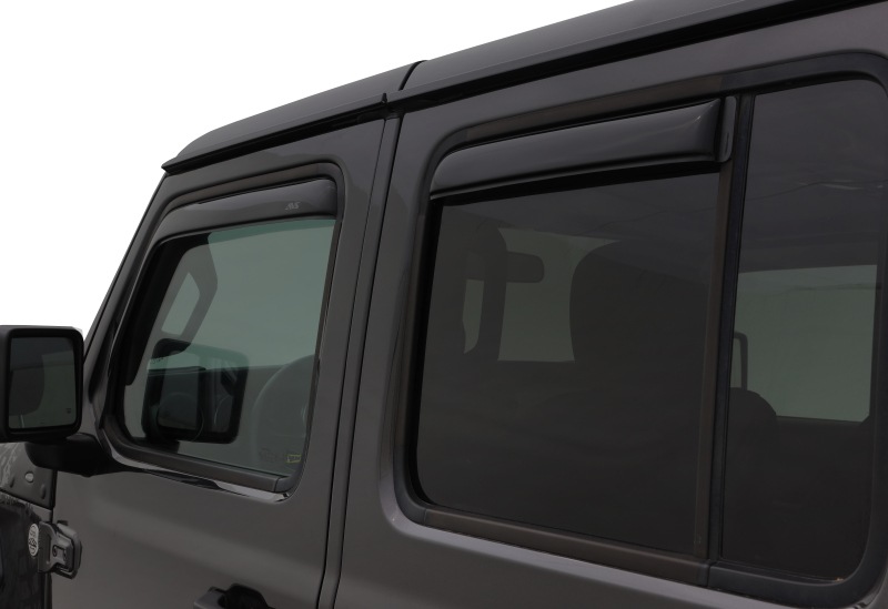 AVS fits  2018 Jeep Wrangler Unlimited (4-Door) Ventvisor In-Channel Window Deflectors 4pc - Smoke - 194811