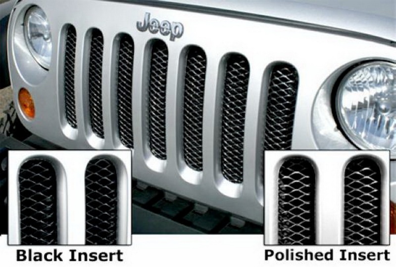 Rampage 86512 Single Piece 3D Grille; Gloss Black Powder Coat For 18 Jeep JK NEW