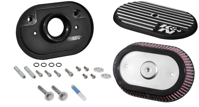 K&N Street Metal Intake System for 12-16 Harley Davidson Road King 103cl Side Draft Touring - RK-3952