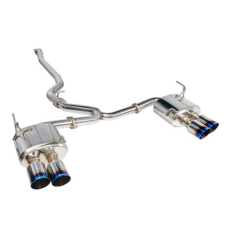 Remark RK-C4076S-01T Catback Exhaust System with 4" Quad Burnt Stainless Tip NEW