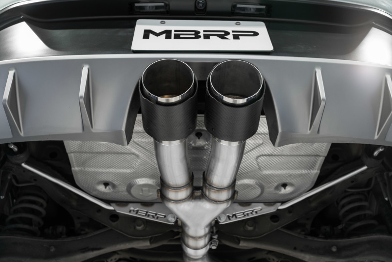 MBRP S47053CF Exhaust System Cat-back Dual Rear Center Exit For 19+Veloster 1.6L