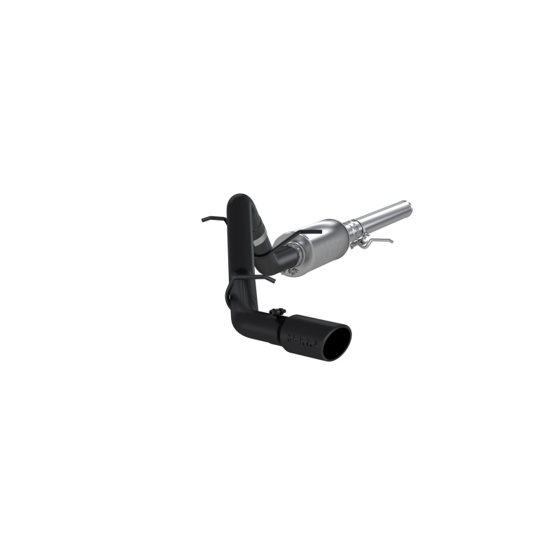 MBRP S5080BLK Exhaust System Black Series Cat-Back Passenger Side Exit Black Tip