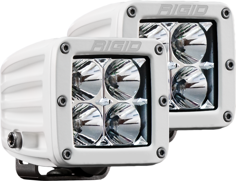 Rigid Industries 602113 D-Series Pro Flood Light 4 White LED Set of 2