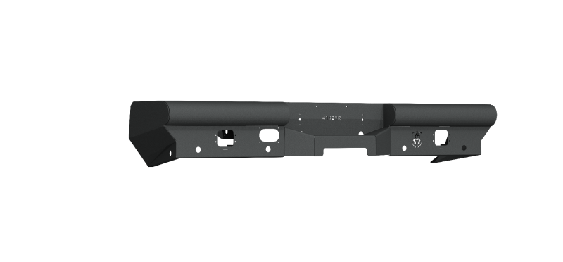 Road Armor 4192VR0B Vaquero Rear Bumper, 6 Sensor, Texture Black NEW