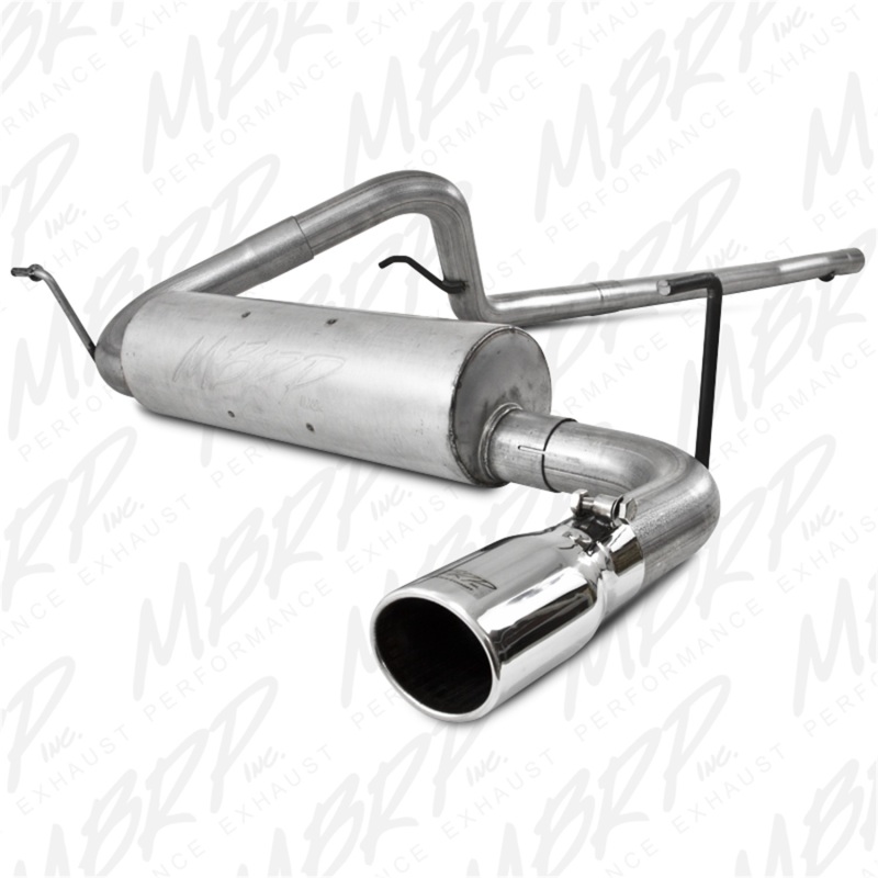 MBRP S5502AL Exhaust System CatBack Steel Passenger Side Aluminized Polished Tip