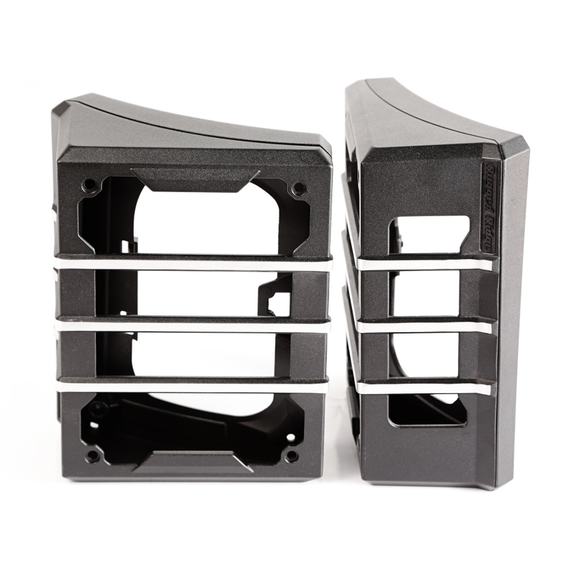 Rugged Ridge 11226.04 Elite Tail Light Guards Pair Brushed Black NEW