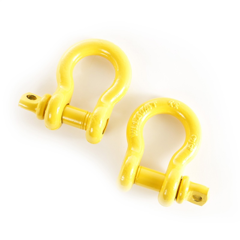 Rugged Ridge 11235.15 D-Ring; 3/4 in.; Yellow; Pair