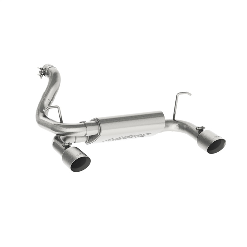 MBRP S5529409 Exhaust System Rear Axle-Back Split Rear Exit Natural Polished Tip