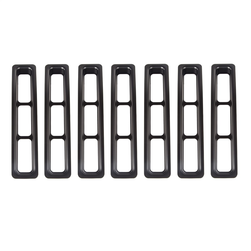 Rugged Ridge 11306.03 Grille Insert Kit; Black Trim For 97-06 Jeep TJ
