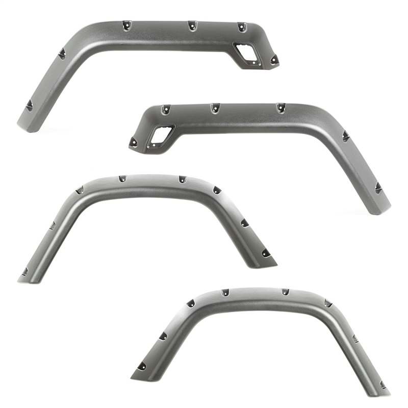 Rugged Ridge 11630.30 Fender Flare Set Front And Rear NEW