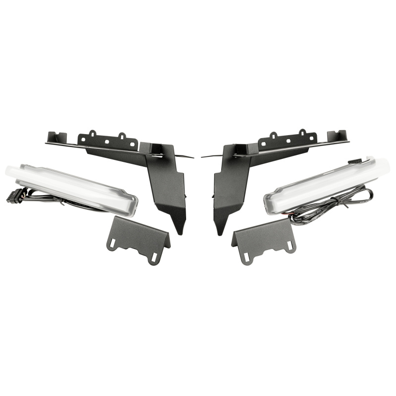 Rugged Ridge Chop Brackets Front Fender 18-21 Jeep Wrangler JL/JT Rubicon w/ DRLs - 11640.96