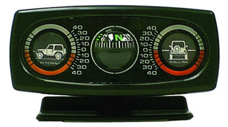 Rugged Ridge 13309.01 Clinometer For Automotive; w/Compass