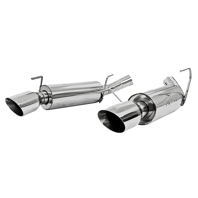 MBRP S7200AL 2.5" Dual Mufflers Axle Back Split Rear AL For 2005-10 Ford Mustang