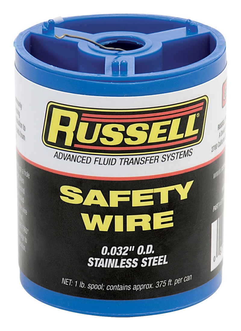 Russell Performance .032-Gauge Stainless Steel Wire 1-lb. Spool - 671580