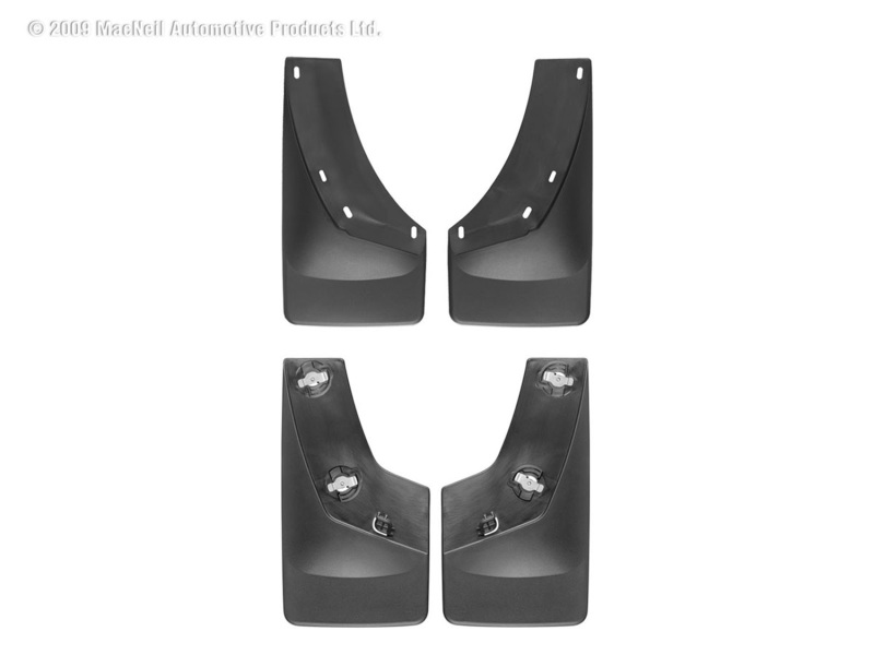 WeatherTech 07 Chevrolet Silverado No Drill Mudflaps - Black - 110010-120010