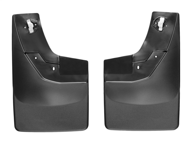 WeatherTech 14+ Chevrolet Silverado No Drill Mudflaps - Black - 120035