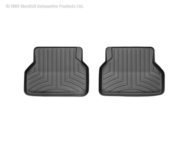 WeatherTech 04-10 BMW 5-Series (E60) Rear FloorLiner - Black - 441642