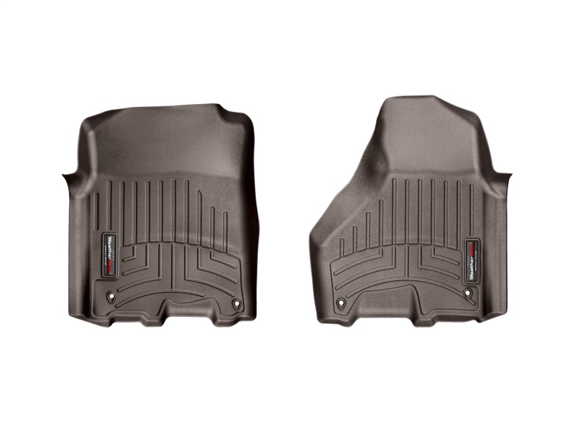 WeatherTech 2012+ Dodge Ram 1500 (Mega and Crew Cab) Front FloorLiners - Cocoa - 474781